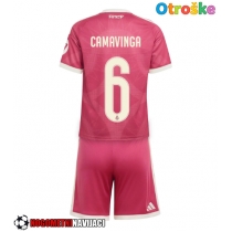 Otroške Nogometnih dresov Real Madrid Eduardo Camavinga #6 Tretji 2026-27 Kratki rokavi (+ hlače)